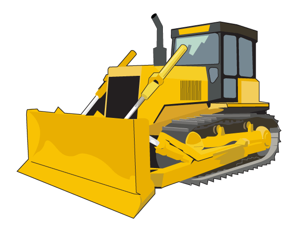 Free Bulldozer Vector Clip Art 123freeve-Free Bulldozer Vector Clip Art 123freevectors-11