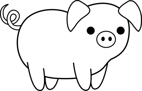 Free Clip Art Animals Black And White Pi-Free Clip Art Animals Black And White Pig Clipart Black And White-7