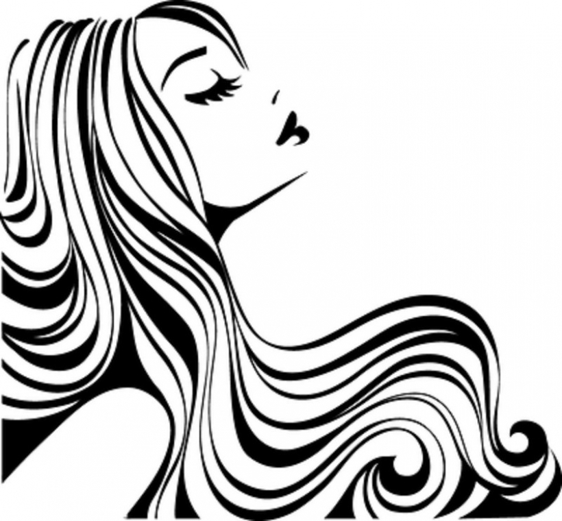 Hair Clipart Black And White 