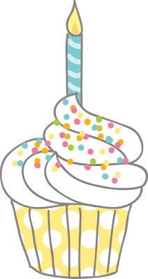 Free Cupcake Clip Art - Delightful Distr-Free Cupcake Clip Art - Delightful Distractions | ♥ graphic | Pinterest | Birthdays, Happy and Birthday cupcakes-9