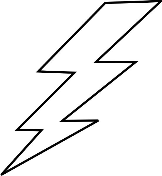 Free Lightning Bolt Stencil .-free lightning bolt stencil .-5