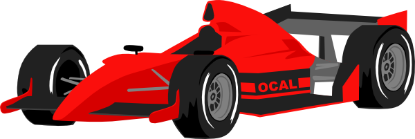 Free Red Formula One Race Car Clip Art-Free Red Formula One Race Car Clip Art-8