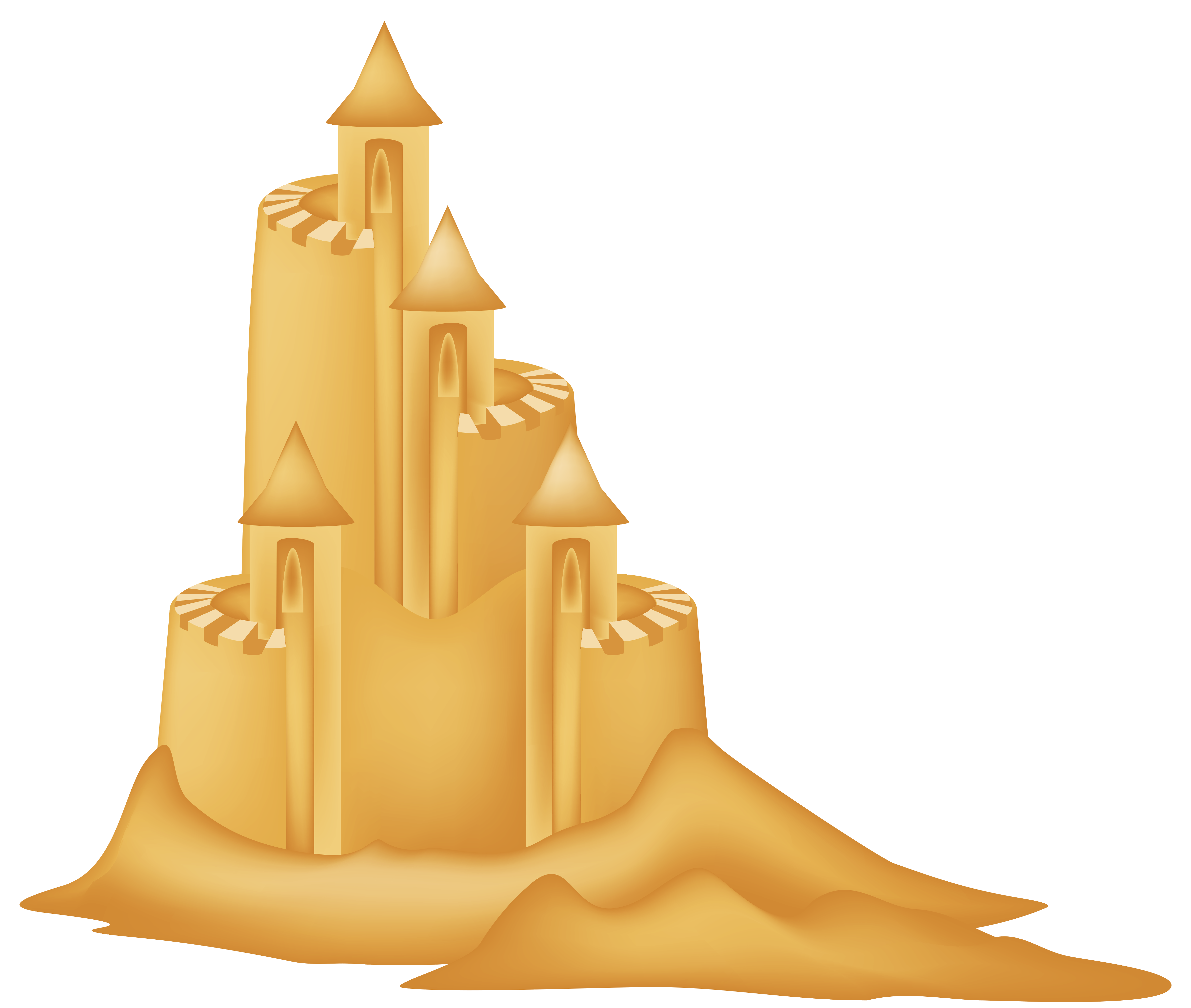 Free Sand Castle Clip Art - .-Free sand castle clip art - .-7