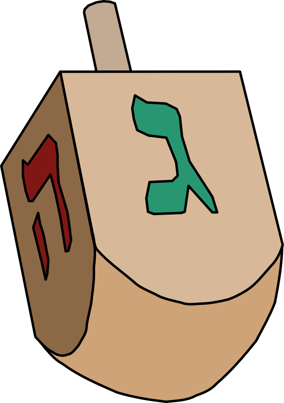Free Simple Dreidel Clip Art U0026middot-Free Simple Dreidel Clip Art u0026middot; dreidel2-12