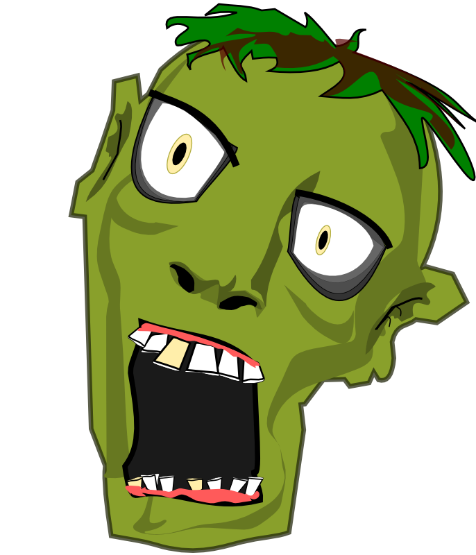 Free Zombie Head Clip Art-Free Zombie Head Clip Art-4