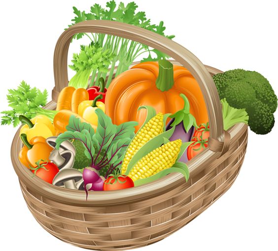 Fresh Vegetables Clip Art | Clip Art Of -Fresh Vegetables Clip Art | Clip Art of a Basket of Vegetables-3