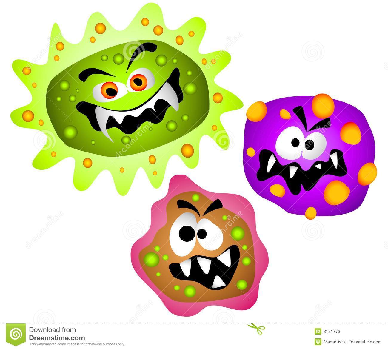 Germs Viruses Bacteria Clipart Stock Pho-Germs Viruses Bacteria Clipart Stock Photos Image 3131773-13