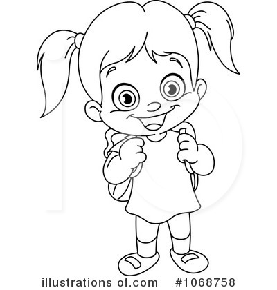 Girl Clipart Black And White-girl clipart black and white-13