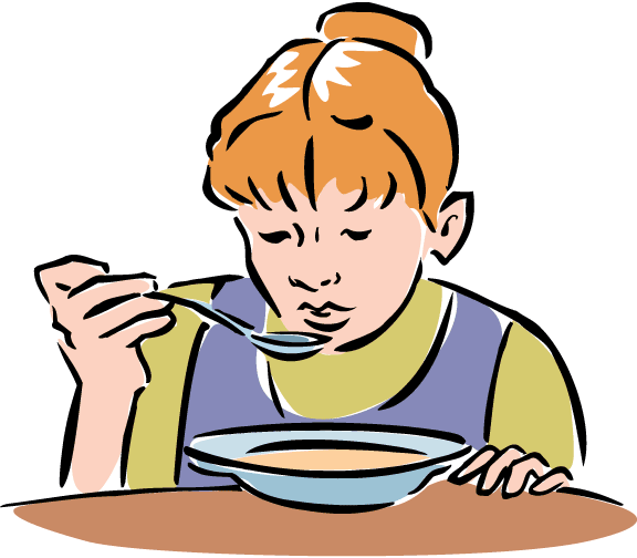 Girl Eating Breakfast Cartoon Clipart Ea-Girl Eating Breakfast Cartoon Clipart Eating Clipart-11