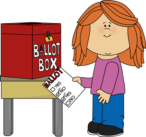 Girl Putting A Ballot In A Box-Girl Putting a Ballot in a Box-5
