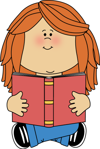 Girl Sitting And Reading A Book Clip Art-Girl Sitting and Reading a Book Clip Art-10