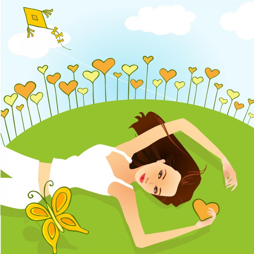 Girls Relaxation Clipart-Girls Relaxation Clipart-2