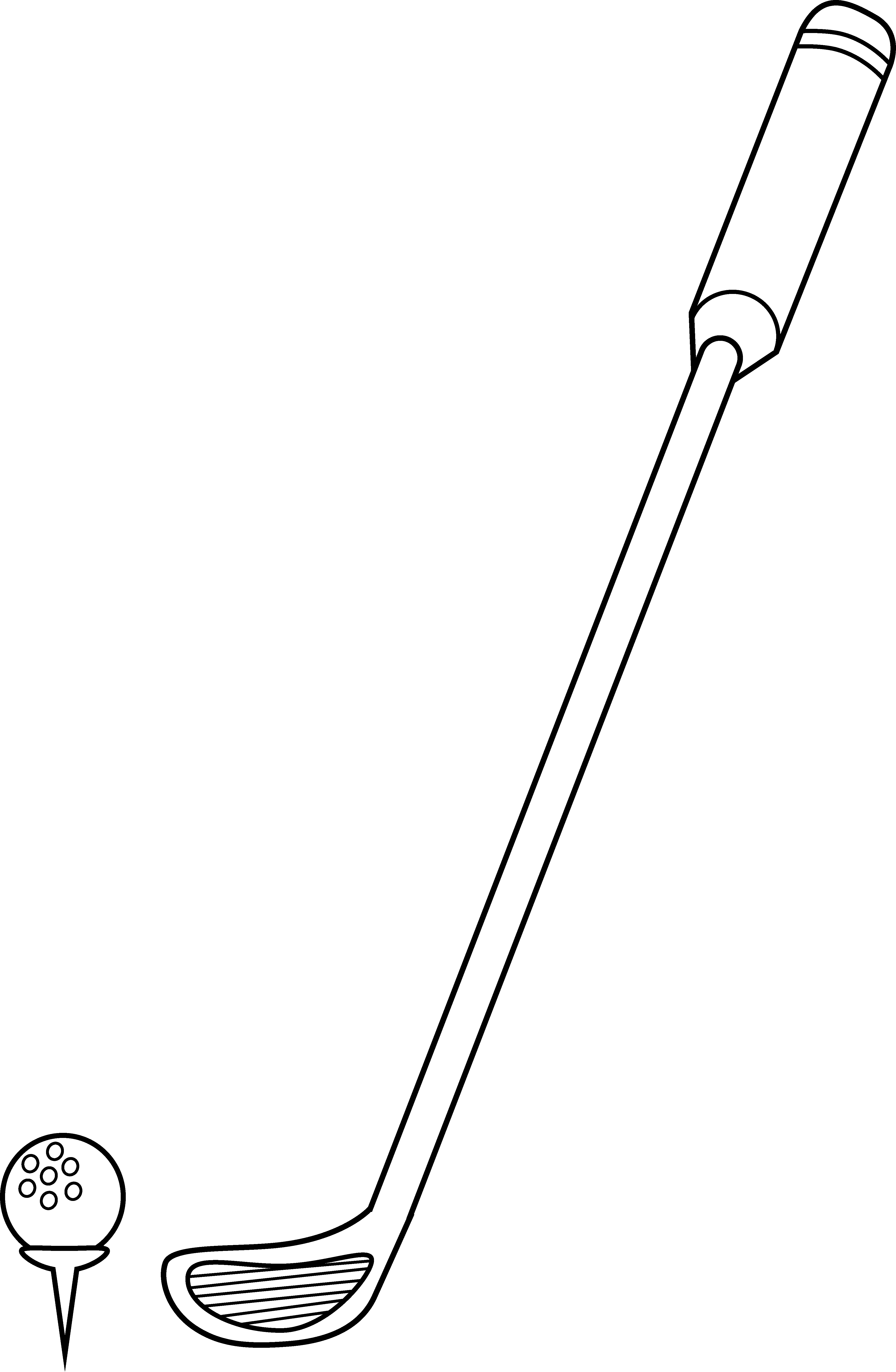 Golf Club And Ball Coloring .-Golf Club And Ball Coloring .-9