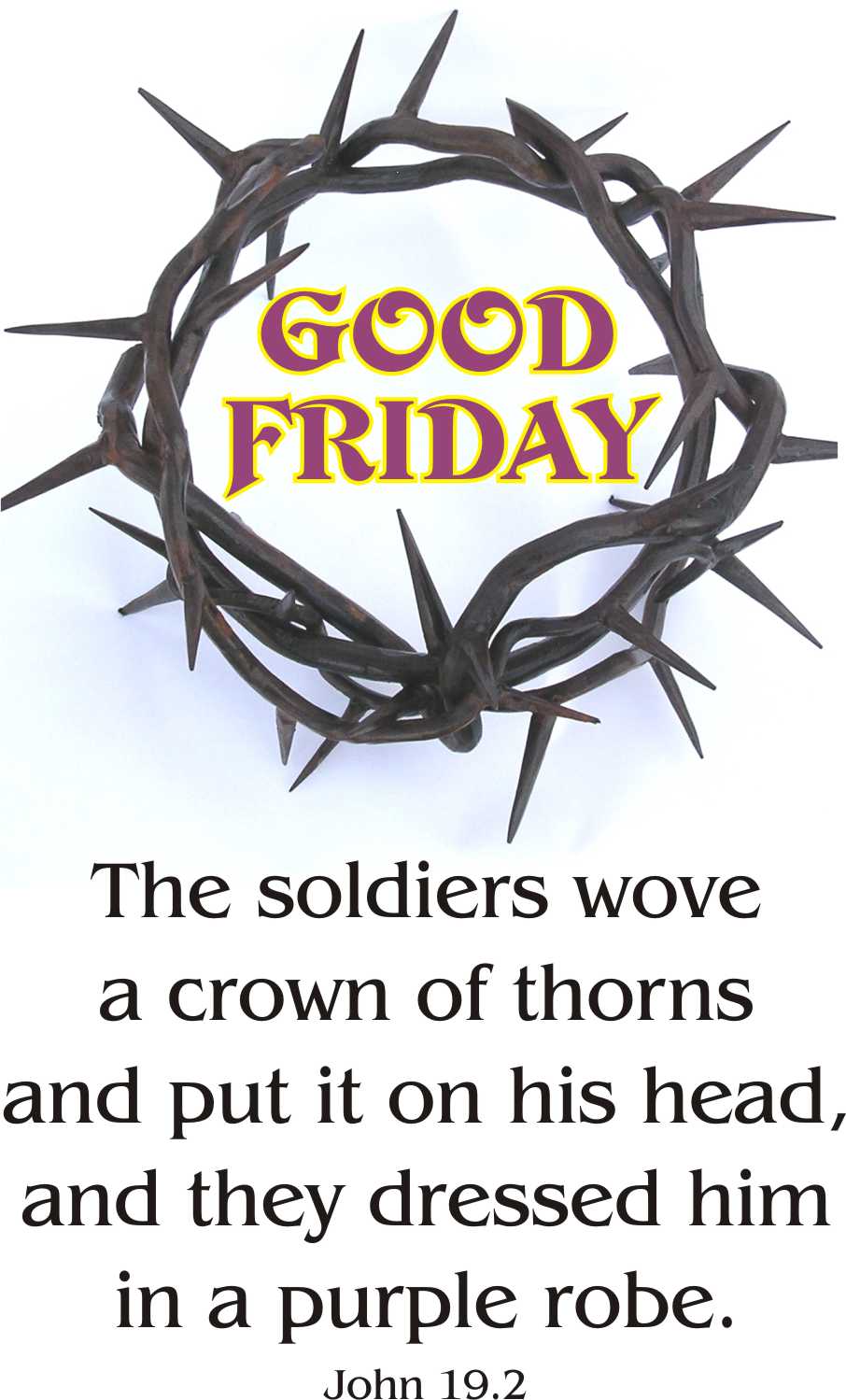 Good Friday The Soldiers Wove A Crown Of-Good Friday The Soldiers Wove A Crown Of Thorns Clipart Picture-15