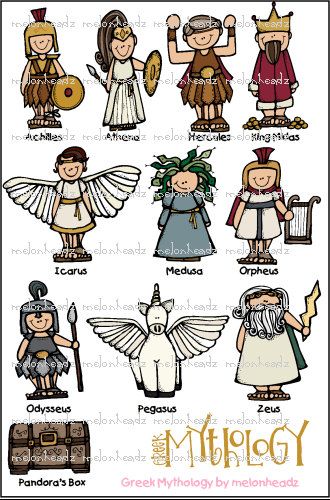Greek Mythology Bundle By Melonheadzdood-Greek Mythology Bundle By Melonheadzdoodles On Etsy 7 00-8