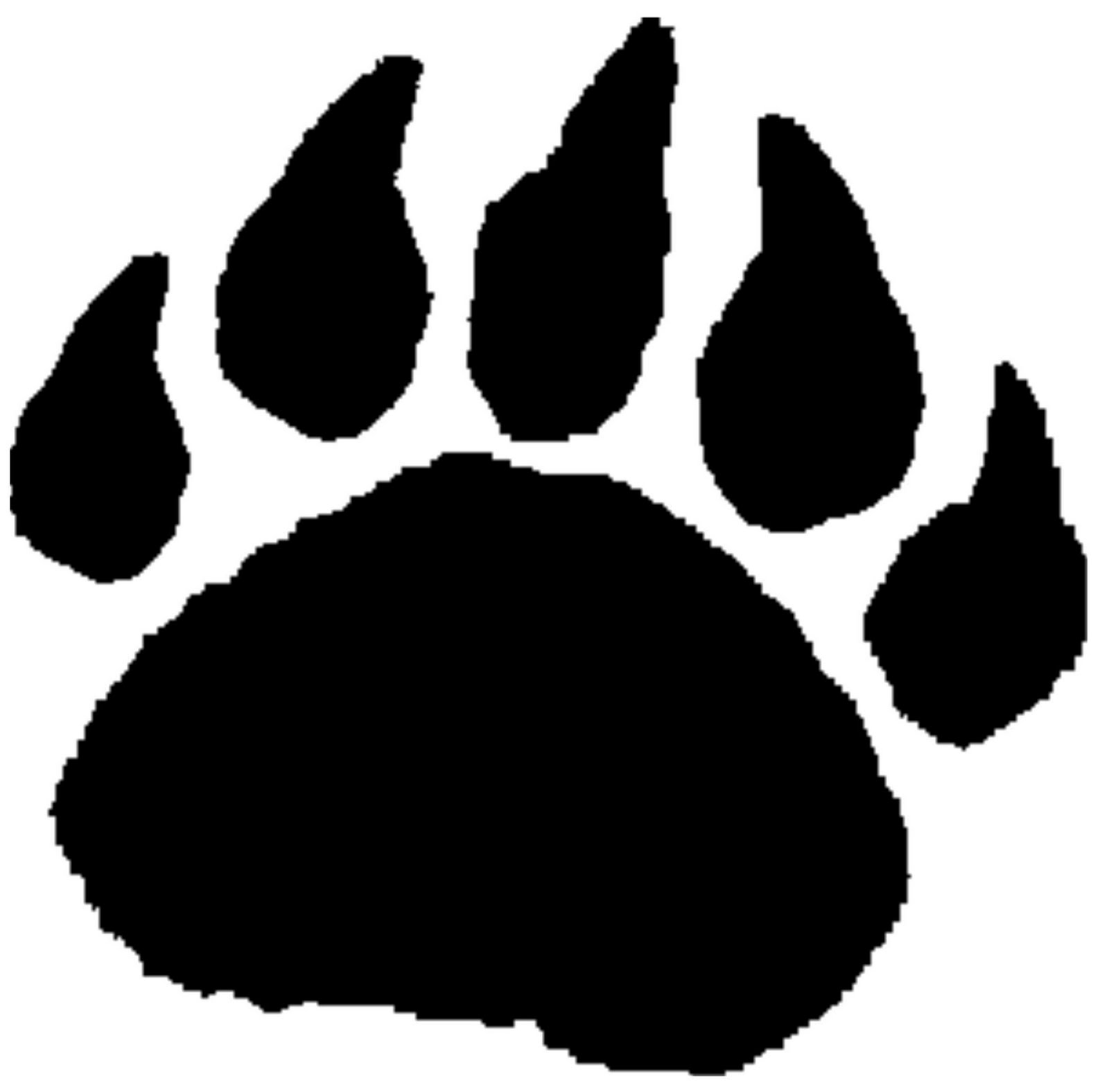 Grizzly Bear Paw Print Clipart-grizzly bear paw print clipart-16