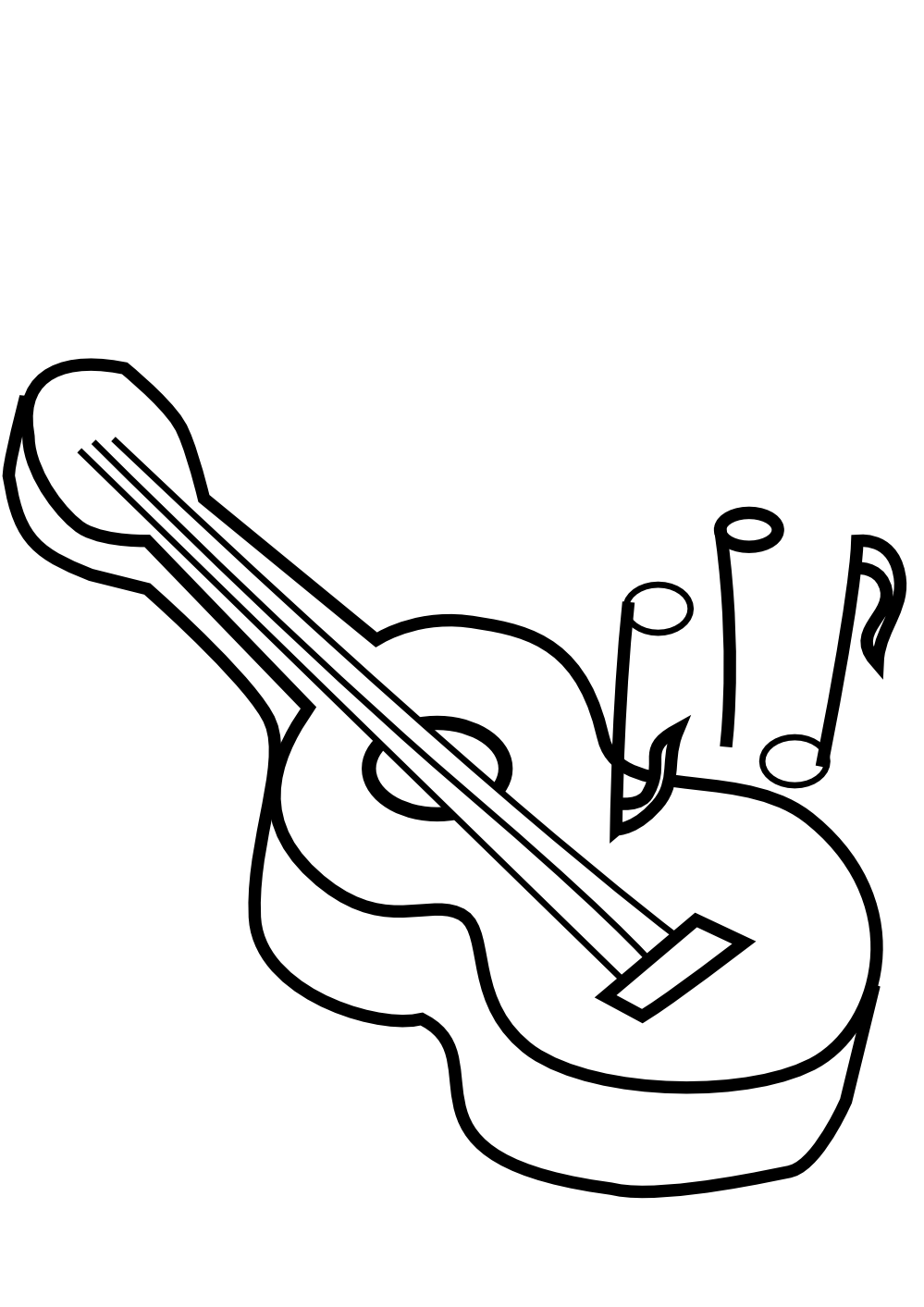 Guitar Clipart Black And White-guitar clipart black and white-5