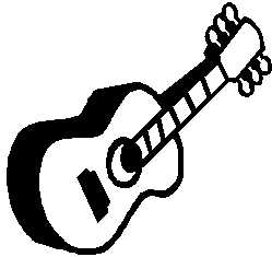 Guitar Clip Art Black And White-Guitar Clip Art Black and White-8