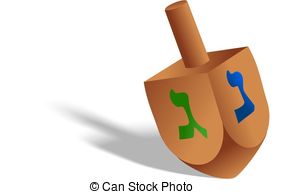 ... Hanukkah Dreidel - A Digitally Drawn-... Hanukkah Dreidel - A digitally drawn toy dreidel spinning.-13