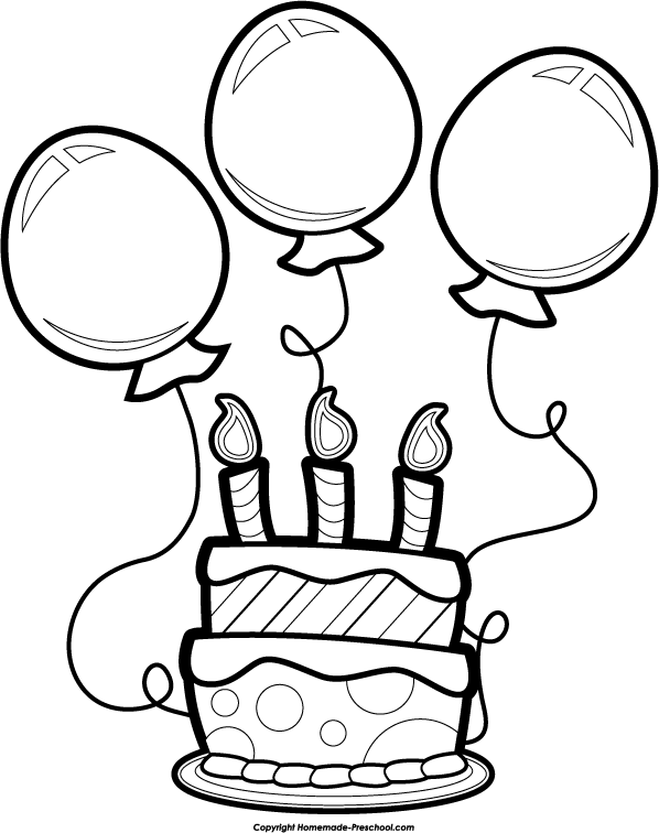 Happy Birthday Balloon Clipart Black And-Happy Birthday Balloon Clipart Black And White Clipart Panda Free-13