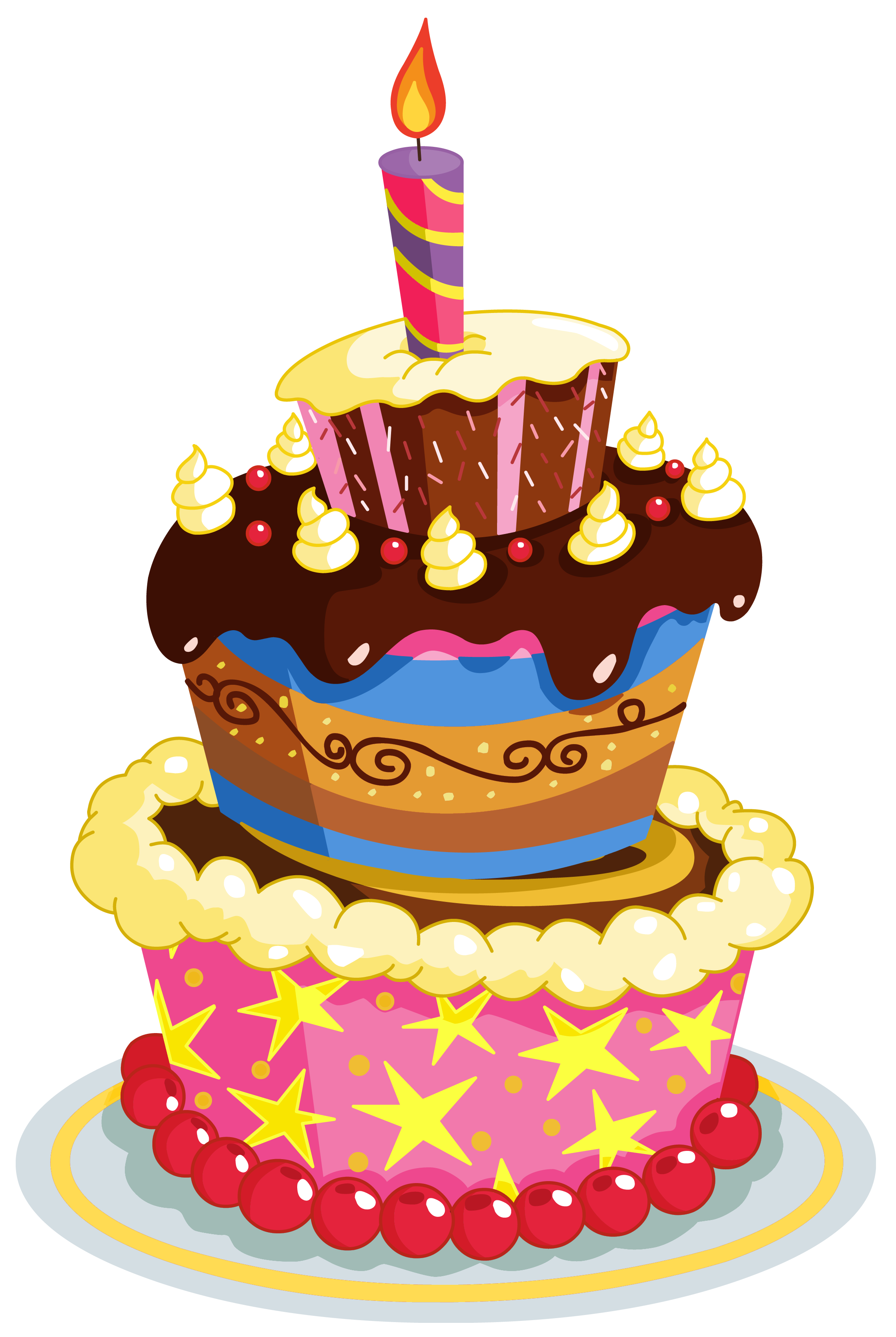 Happy Birthday Cake Clip . View Full Siz-Happy birthday cake clip . View full size ?-16