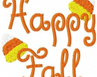 Happy Fall Machine Embroidery .-Happy Fall Machine Embroidery .-10
