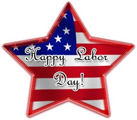 Happy Labor Day On A Red White And Blue -Happy labor day on a red white and blue star-6