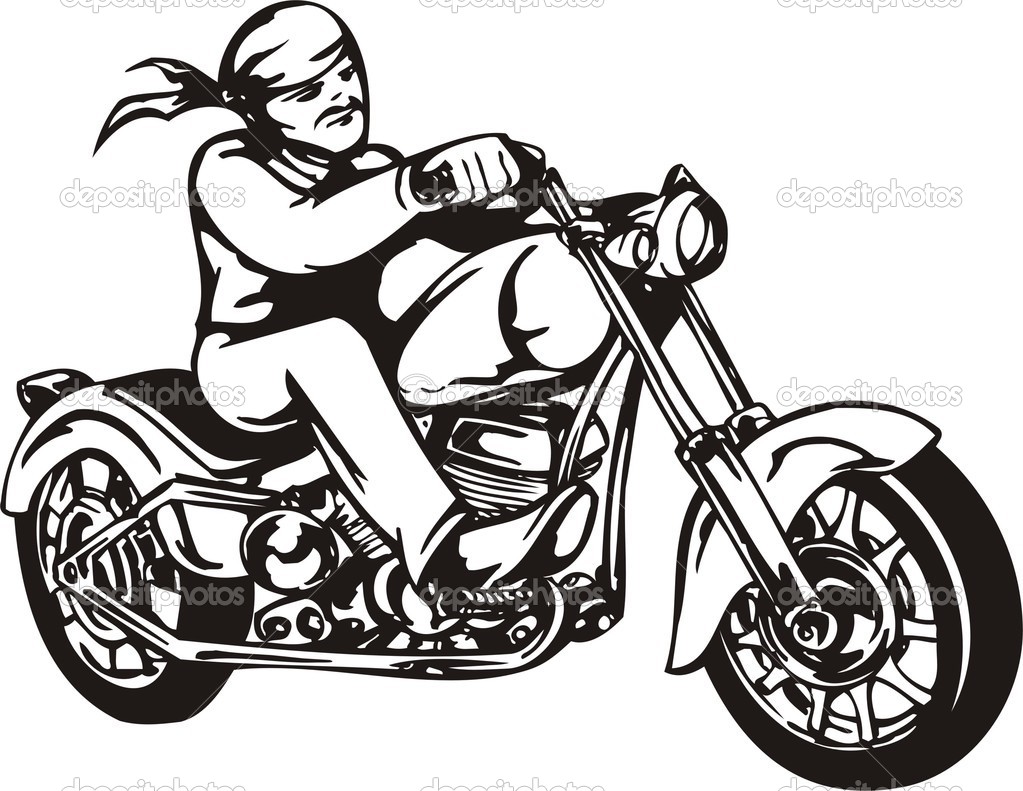 Harley Motorcycle Clipart Black And Whit-harley motorcycle clipart black and white-9