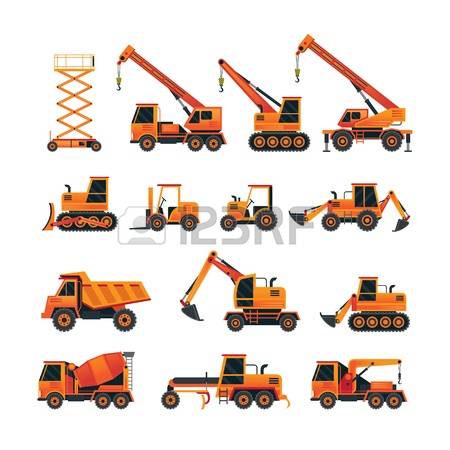 Construction equipment clipar