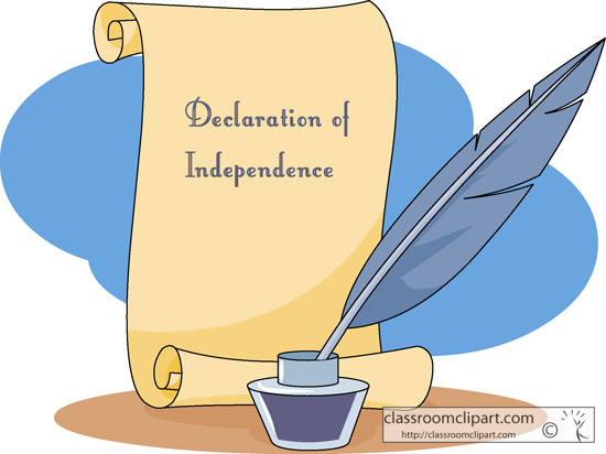 History Declaration Of Independence Clas-History Declaration Of Independence Classroom Clipart-7