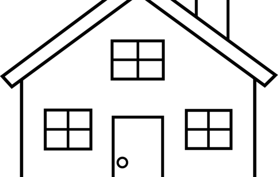 House Clipart Black And White