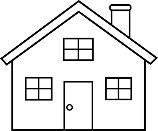 House Outline Clipart Black And White Cl-House Outline Clipart Black And White Clipart Panda Free Clipart-17
