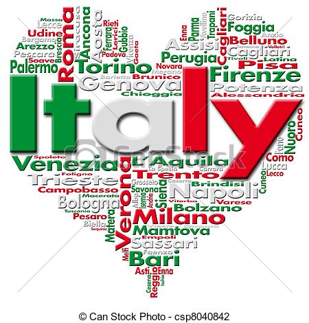 ... I Love Italy - Written Italy And Ita-... I Love Italy - Written Italy and Italian cities with.-1