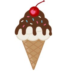 Ice Cream Cone With Sprinkles .-Ice Cream Cone With Sprinkles .-13