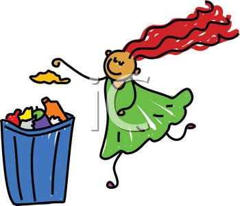 ICLIPART - Royalty Free Clip Art Image O-iCLIPART - Royalty Free Clip Art Image of a Girl Throwing Trash Away-13