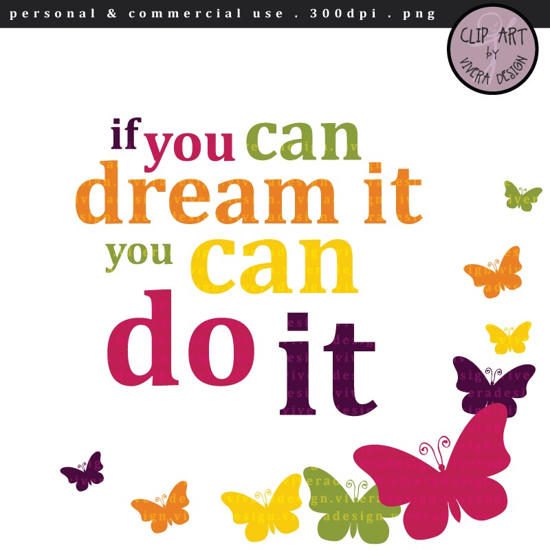 Inspirational Clip Art Digital Clipart I-Inspirational Clip Art Digital Clipart If You Can-8