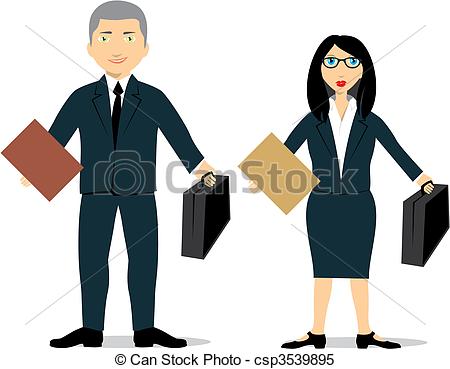 ... Isolated Lawyer Couple - Vector Illu-... isolated lawyer couple - vector illustration of-8