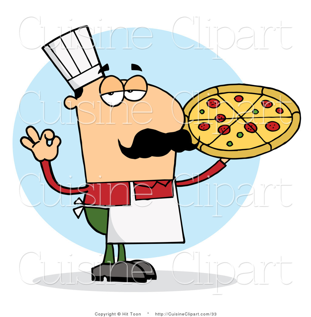 Italian Clipart Cuisine Vector Clipart O-Italian Clipart Cuisine Vector Clipart Of A Pleased Italian Pizza Chef-5
