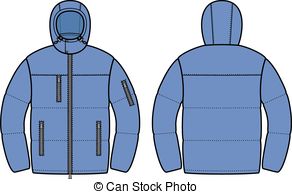 . ClipartLook.com Down Jacket - Vector I-. ClipartLook.com Down jacket - Vector illustration of mens winter down.-8