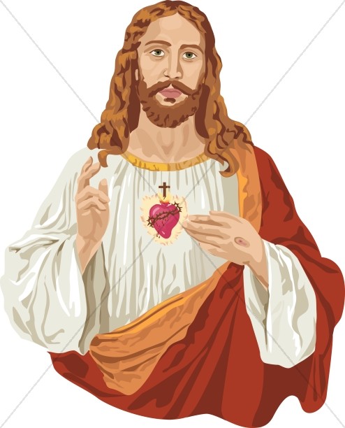 Jesus Christ And The Sacred Heart-Jesus Christ and the Sacred Heart-7