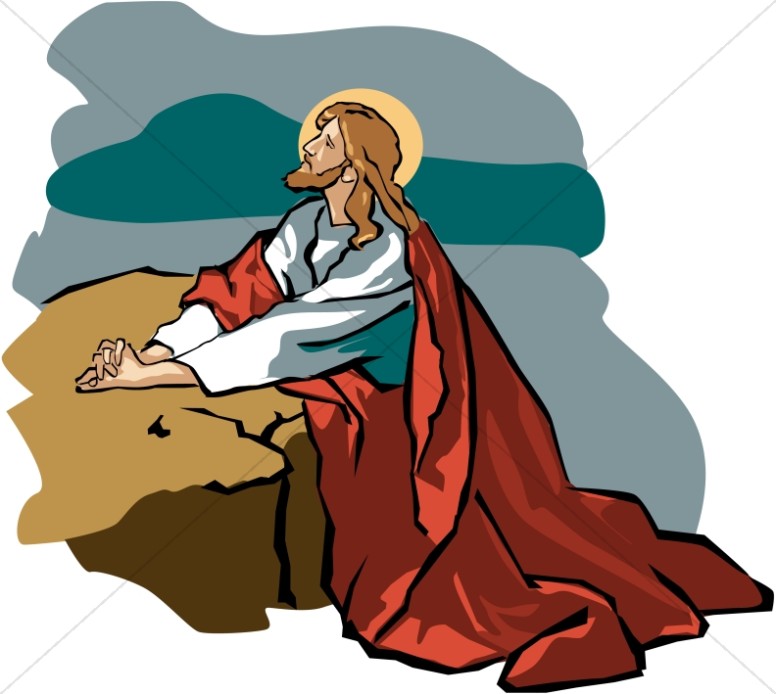 Jesus In Gethsemane With Red Robe-Jesus in Gethsemane with Red Robe-16