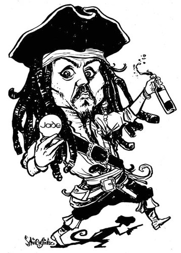 Cartoon: Johnny Depp (medium) By Stiegli-Cartoon: Johnny Depp (medium) by stieglitz tagged johnny,depp,karikatur,-5