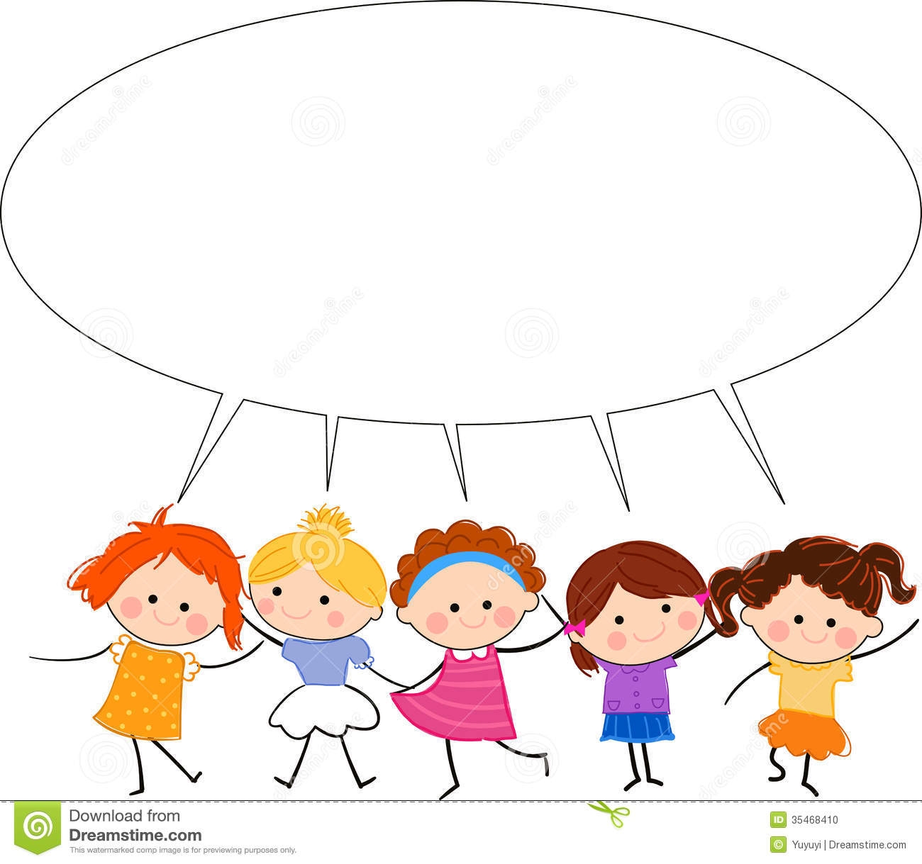 Kids Talking Clipart-kids talking clipart-6
