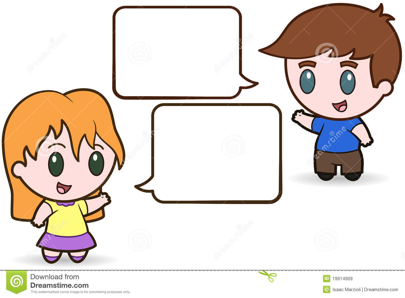 Kids Talking Clipart-kids talking clipart-7