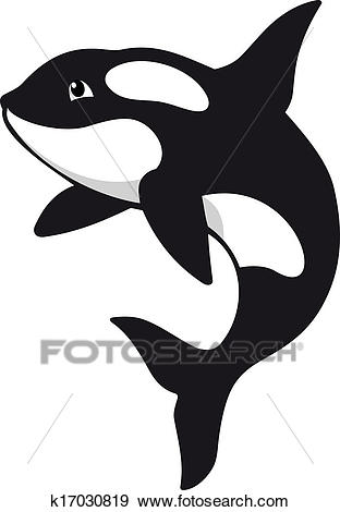 Clip Art - Killer Whale. Fotosearch - Se-Clip Art - Killer whale. Fotosearch - Search Clipart, Illustration Posters,  Drawings,-3