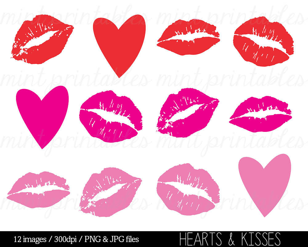 Kisses Clipart Clip Art Heart Clipart He-Kisses Clipart Clip Art Heart Clipart Hearts by mintprintables-11