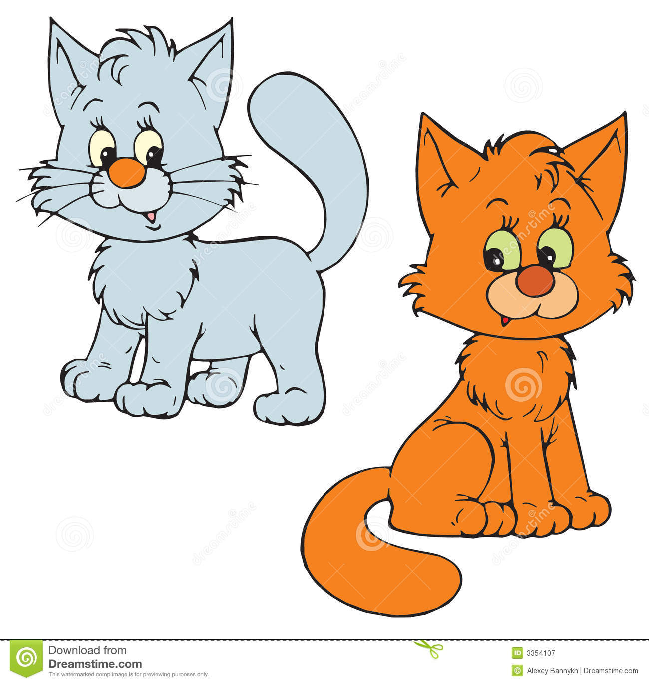 Kittens (vector Clip-art) Royalty Free S-Kittens (vector clip-art) Royalty Free Stock Photography-16