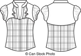 Lady Formal Checked Blouse-lady formal checked blouse-15
