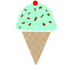 Mint Icecream W/cherry Clip .-Mint Icecream W/cherry Clip .-15