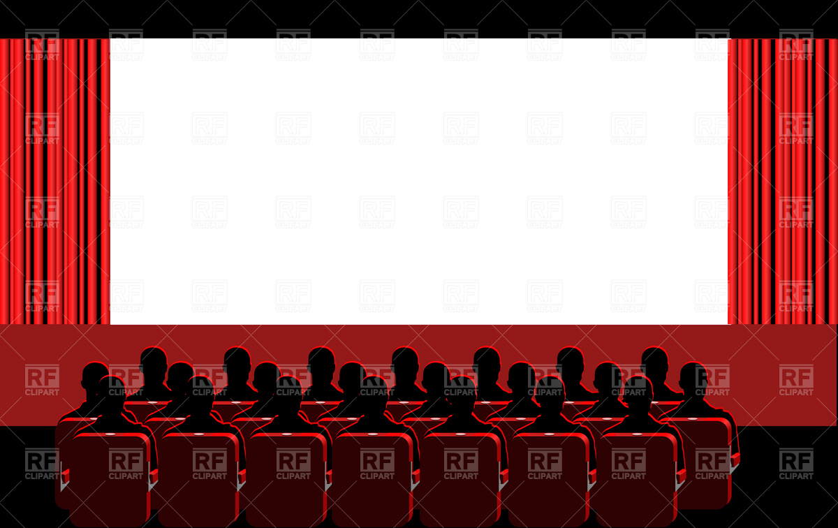 Movie Theater Blue Hall Download Royalty-Movie Theater Blue Hall Download Royalty Free Vector Clipart Eps-10
